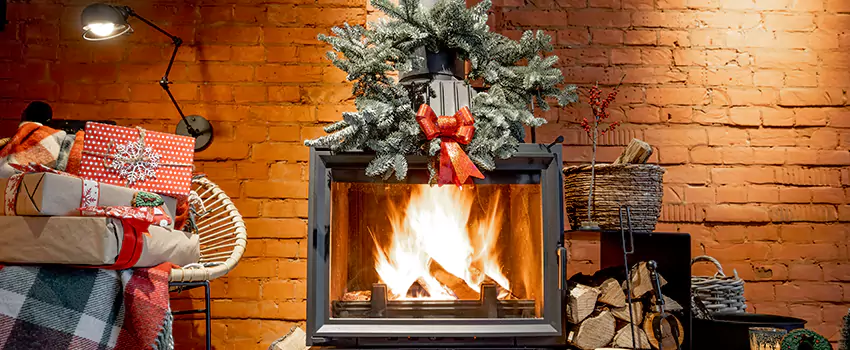 Travis Industries Linear Gas Fireplace Installation in East Meadow, New York