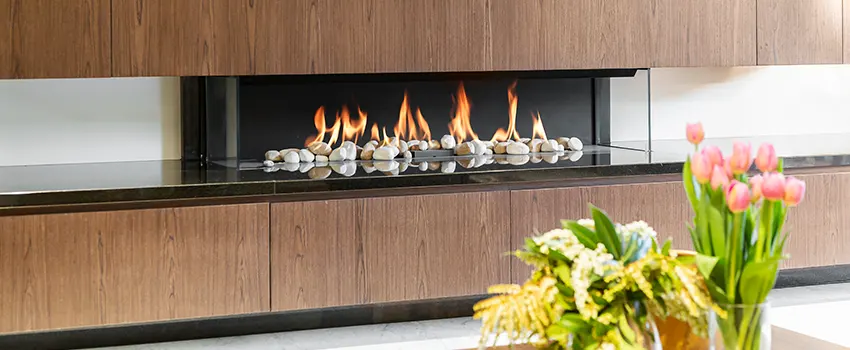 Double-height Fireplace Design Refurbishment in East Meadow, New York